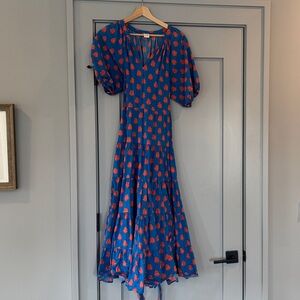 Blue Floral Maxi Dress